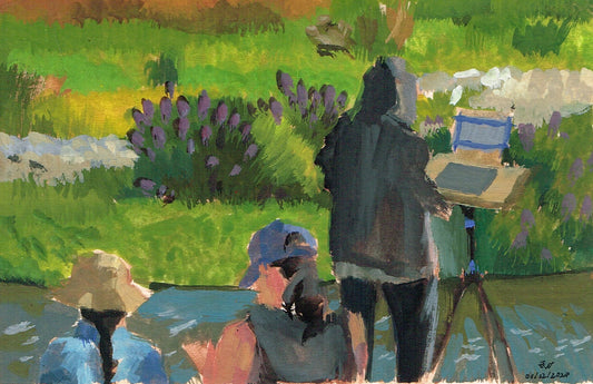 Plein Air Painters at Lewis MacAdams Riverfront Park